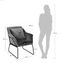 Дизайнерское кресло ALEX бирюзовый - 3