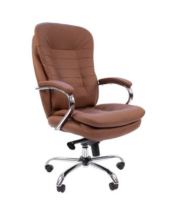 Кресло для руководителя Chairman 795 кожа коричневая